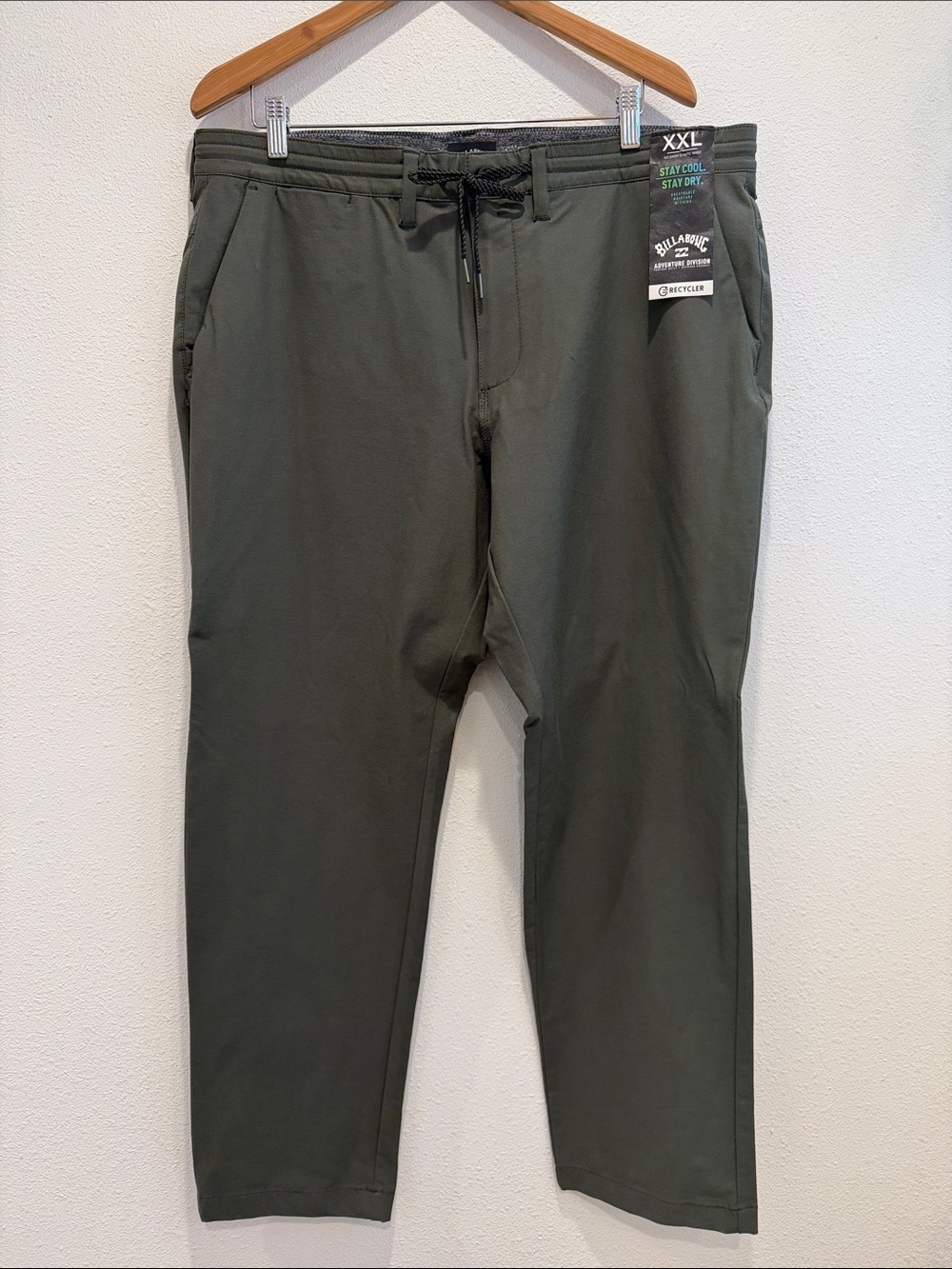 Billabong Olive Green Drawstring New With Tags Adventure Division Outdoor XXL